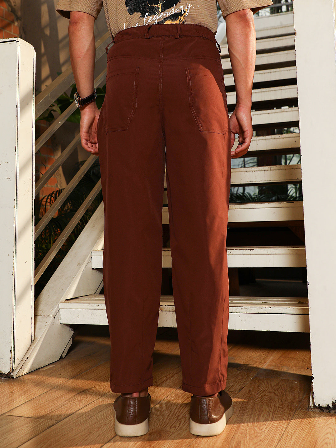 Light Weight - Pleated-Tapered Trousers