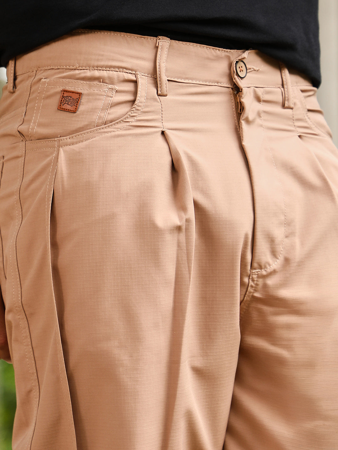 Panelled-Tapered Trousers