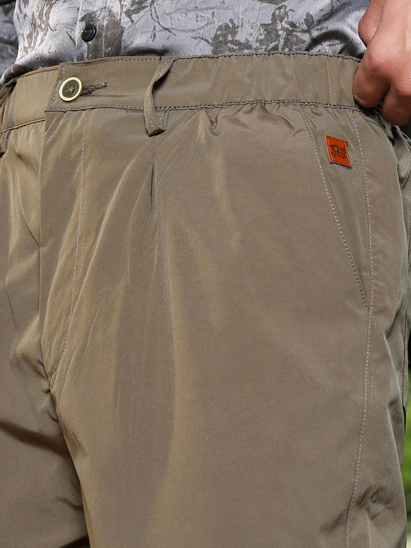 Lightweight - Solid Pleated Tailored Trousers