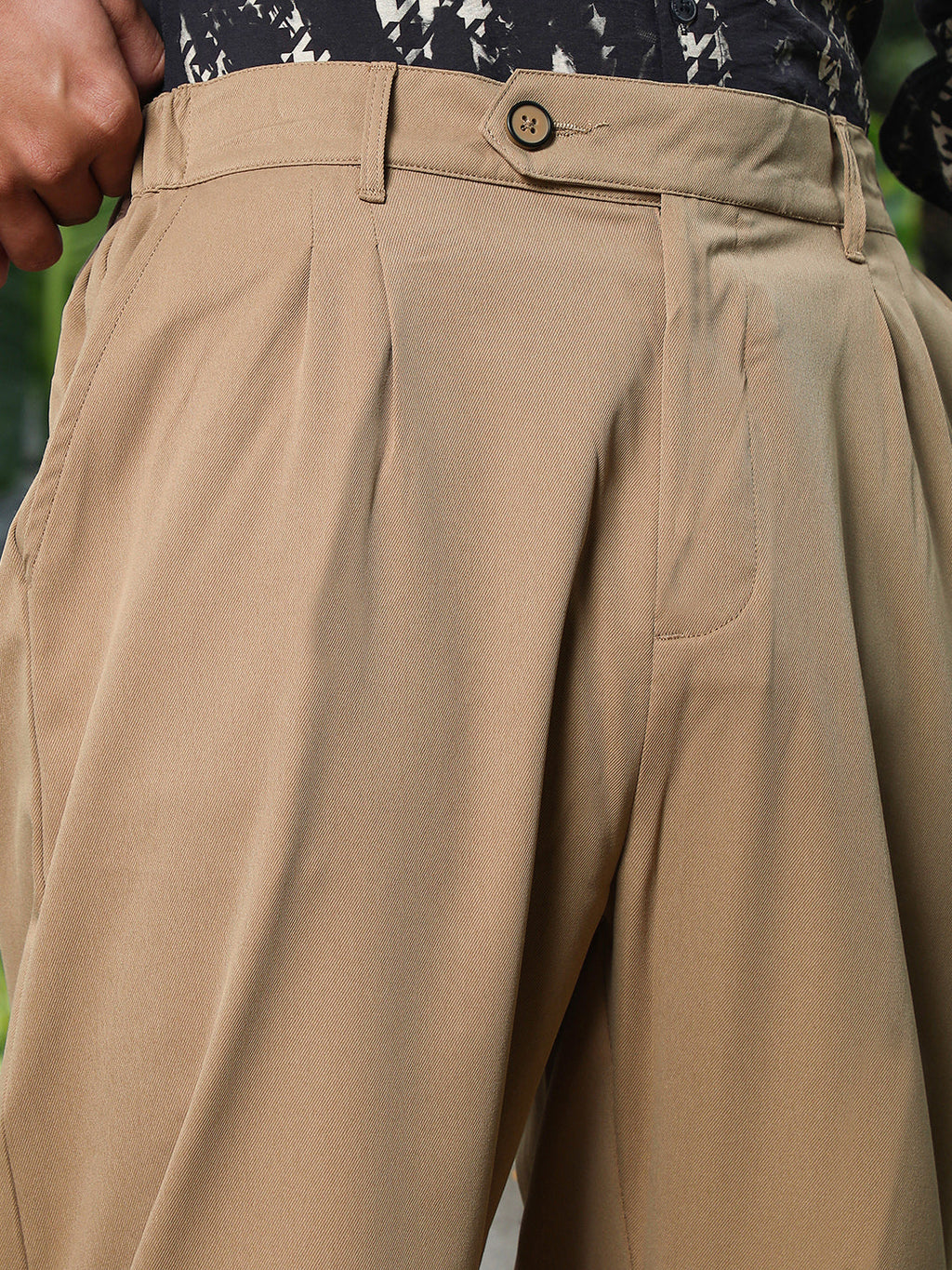 Lightweight - Extended-Waistband Relaxed Trousers