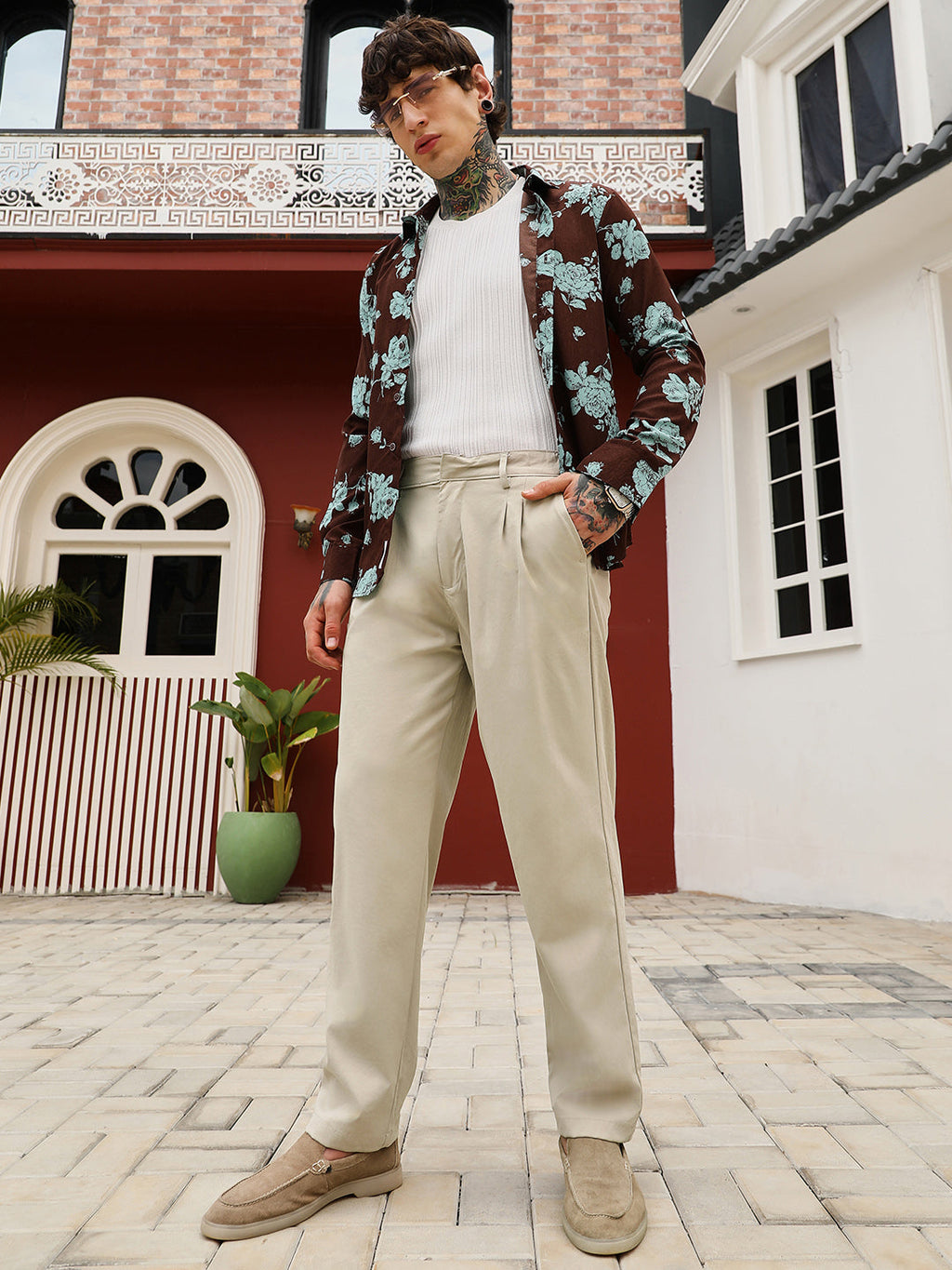 Lightweight - Double-Pleated Tailored Trousers