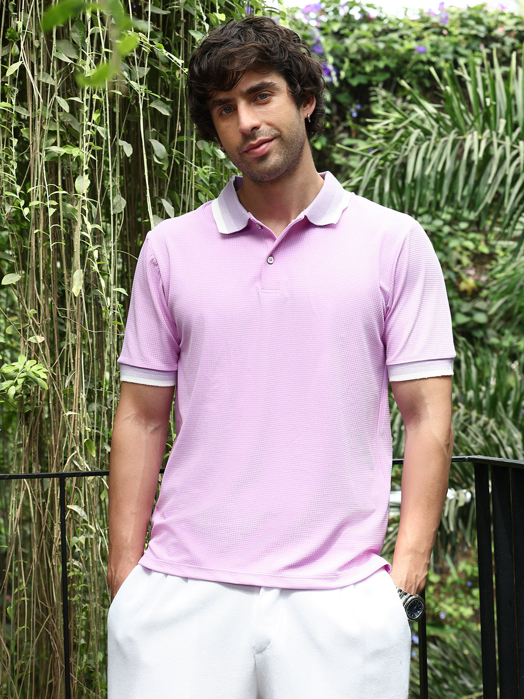 Graph-Tactile Polo T-Shirt