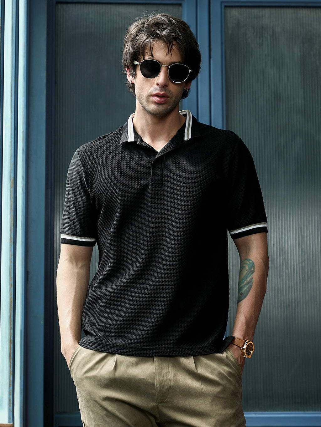 Interweave-Tactile Polo T-Shirt