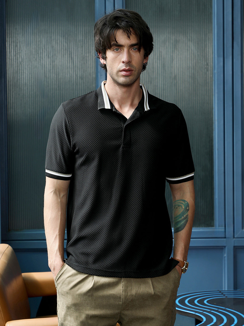 Interweave-Tactile Polo T-Shirt