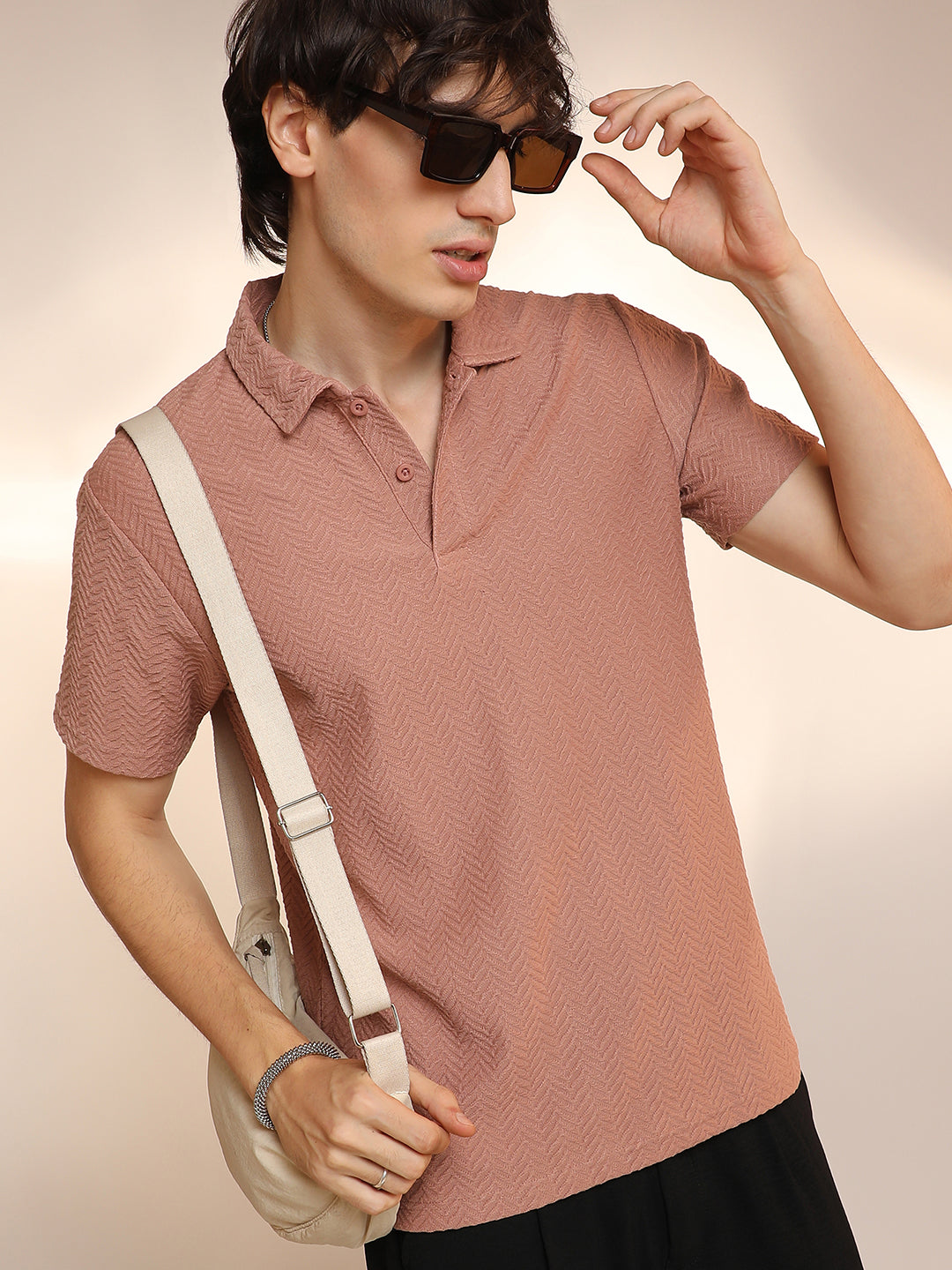 Chevron Polo T-Shirt