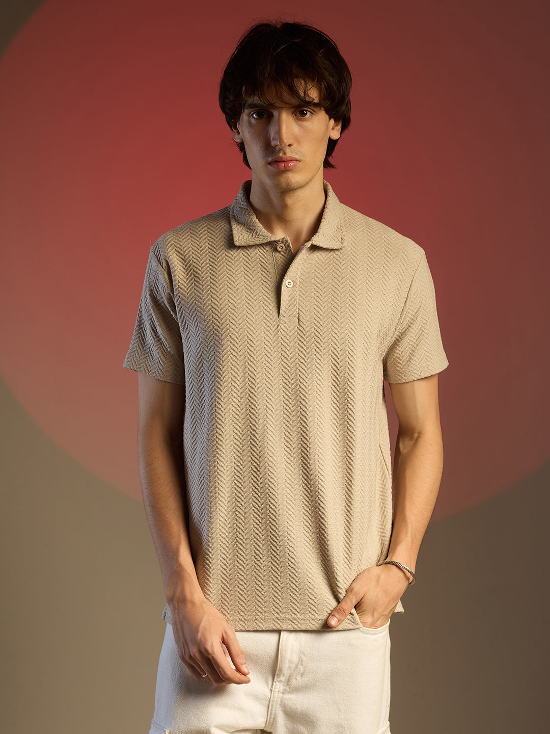 Chevron Polo T-Shirt