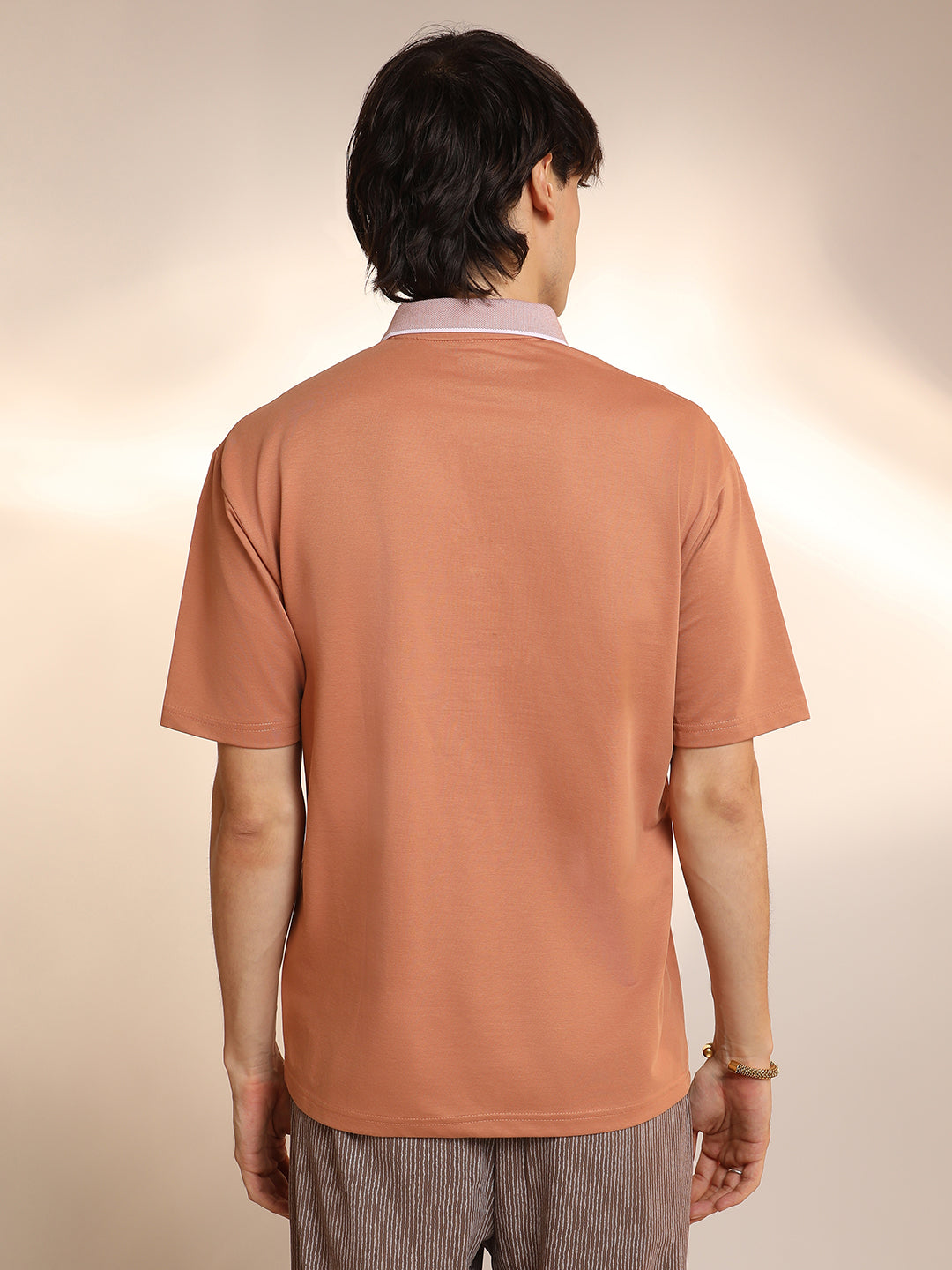 Solid Oversized Polo T-Shirt