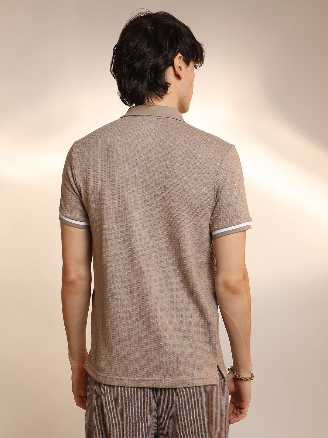 Textured Polo T-Shirt