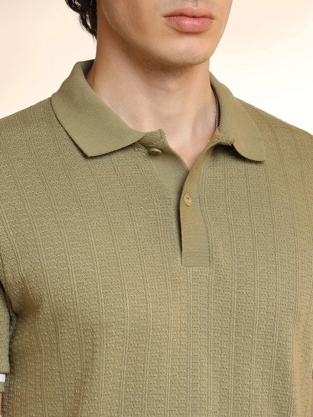 Textured Polo T-Shirt