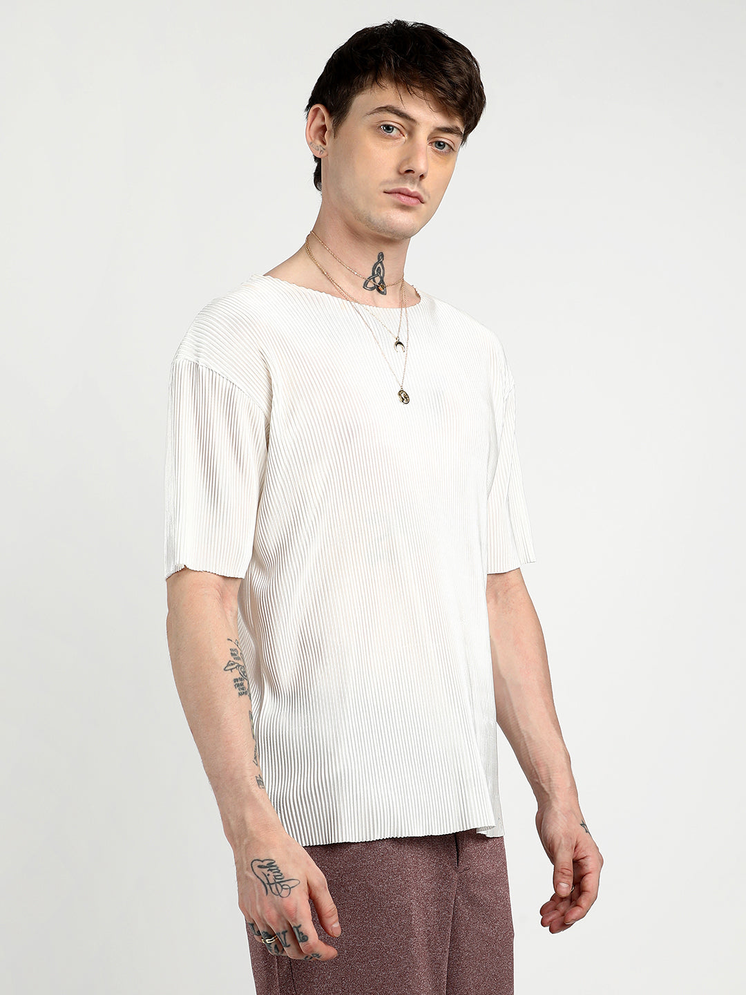 Pleated Boxy T-Shirt