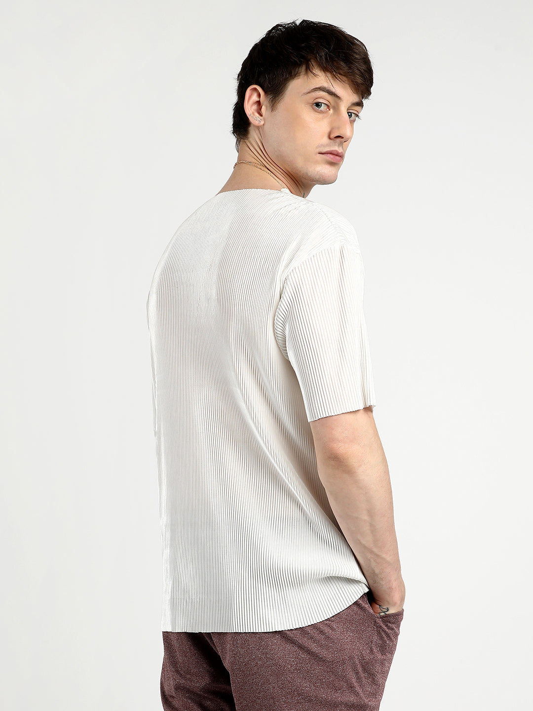 Pleated Boxy T-Shirt