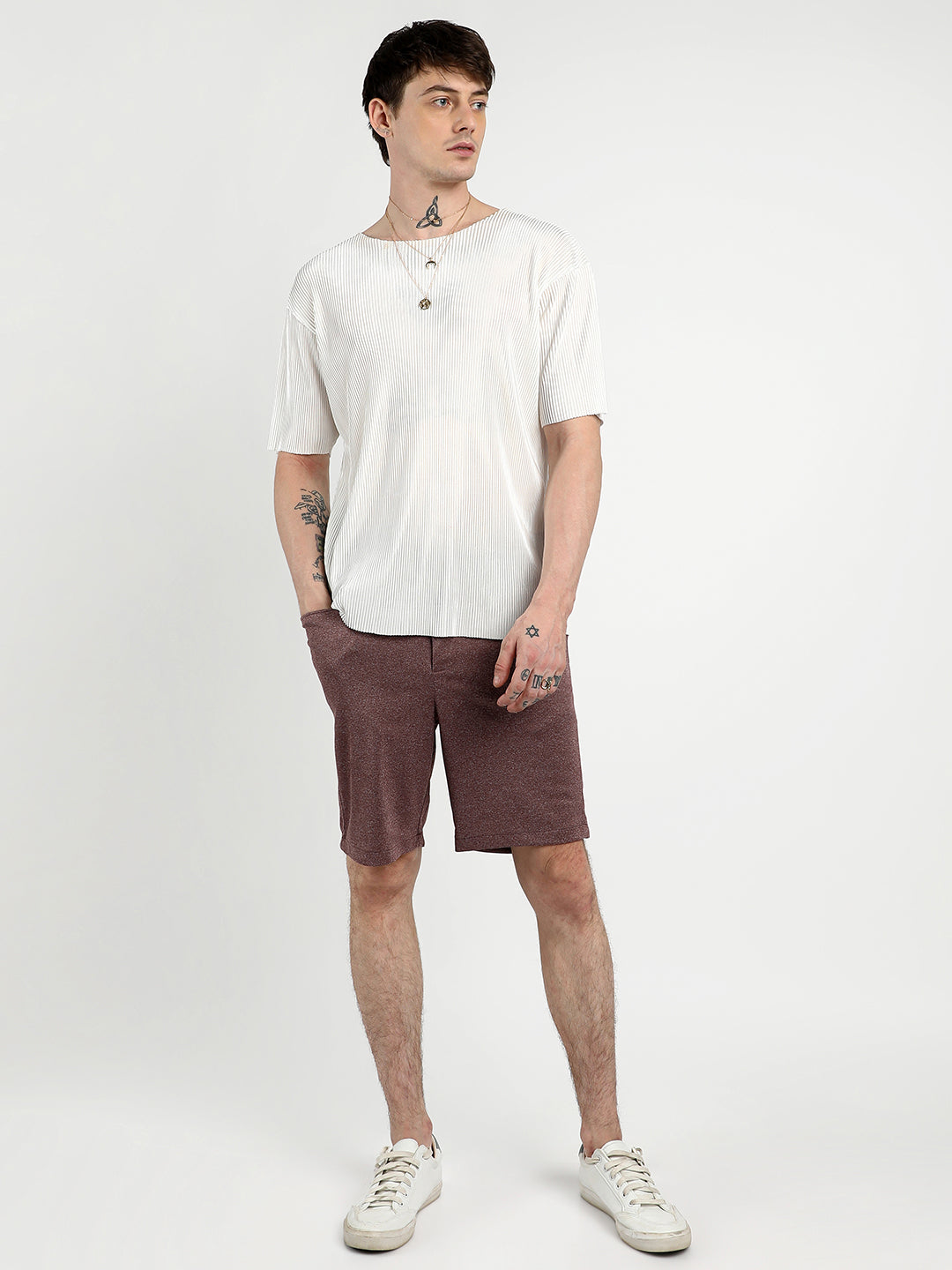 Pleated Boxy T-Shirt