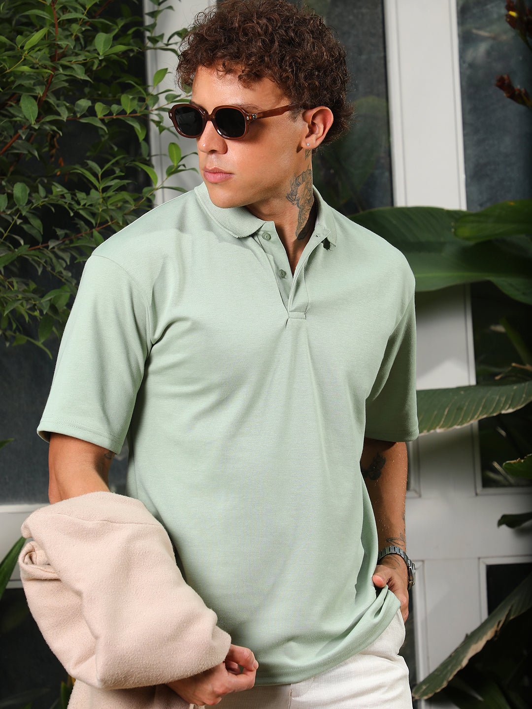 Solid Polo T-Shirt