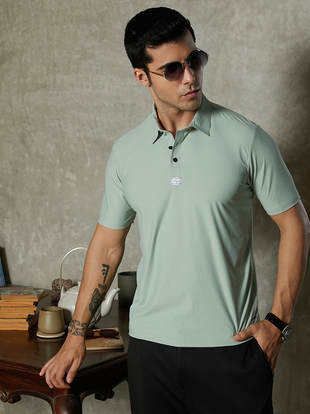 Seamless Cuboid Polo T-Shirt