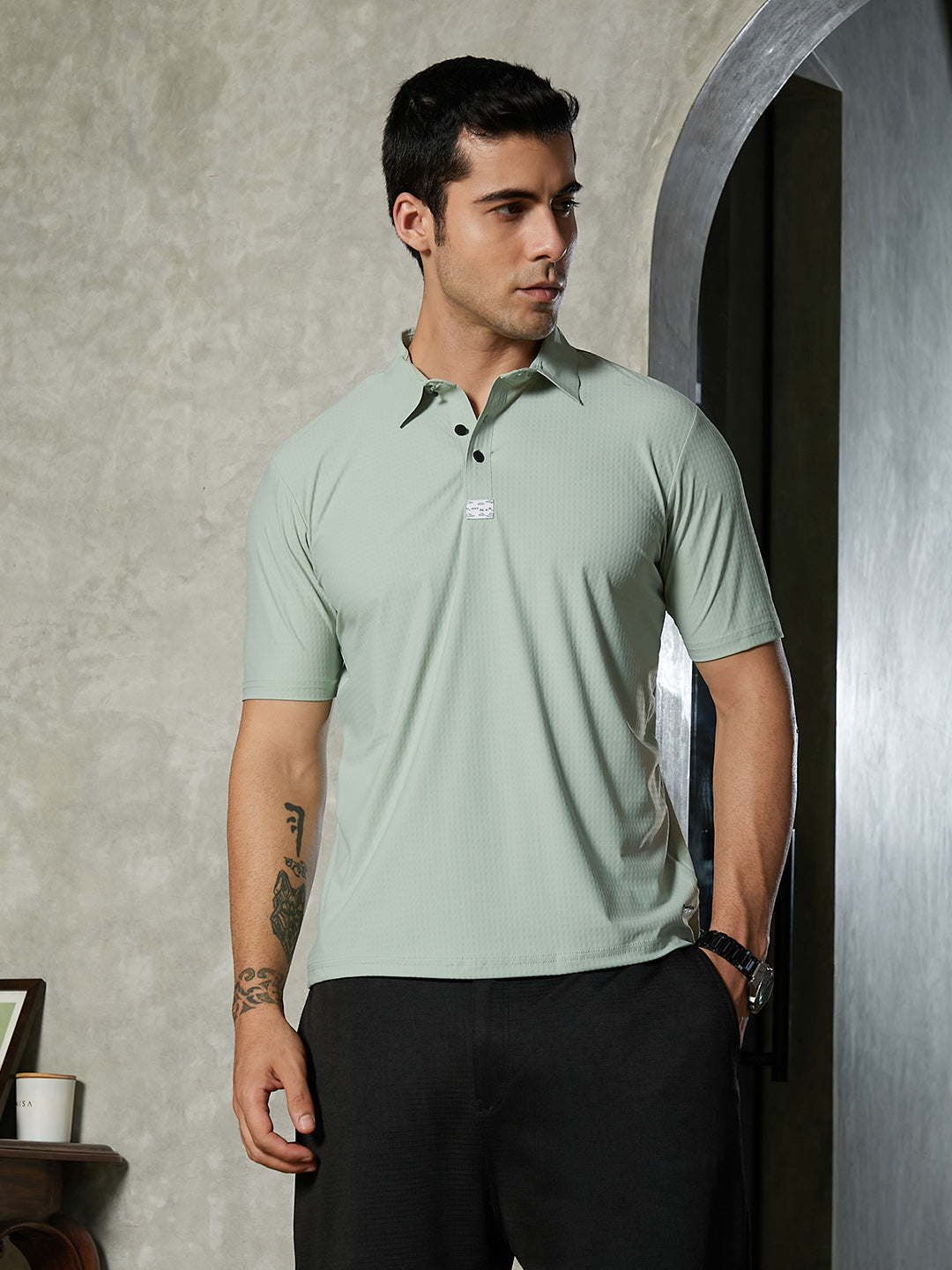 Seamless Cuboid Polo T-Shirt