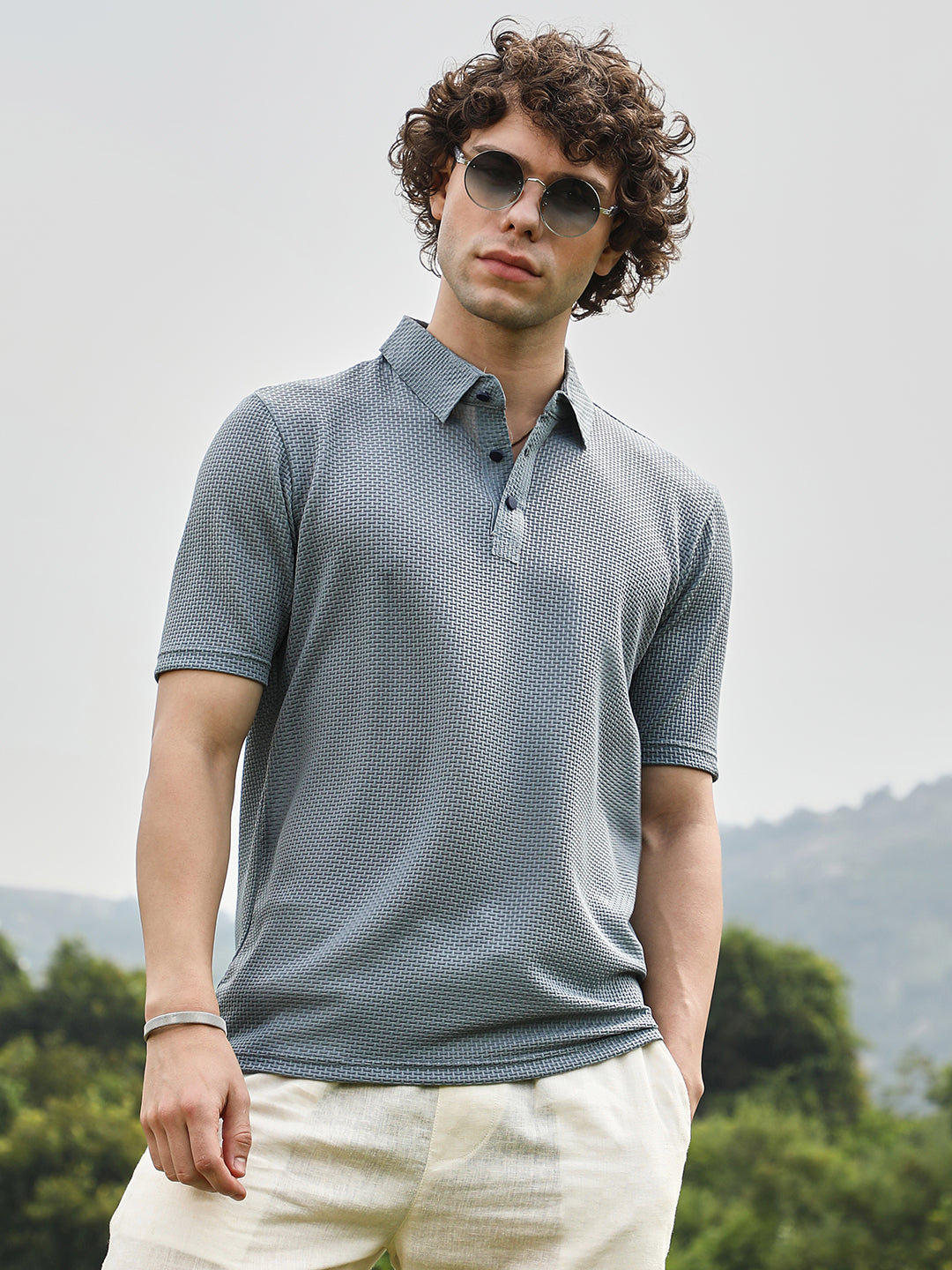 Warp-Tactile Polo T-Shirt