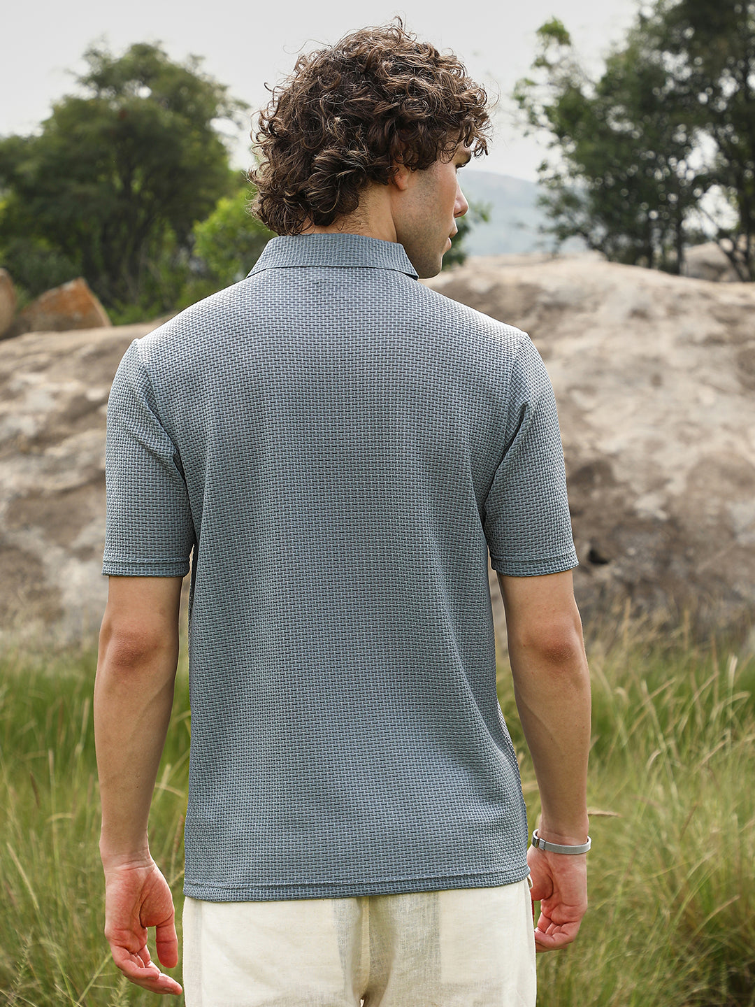 Warp-Tactile Polo T-Shirt