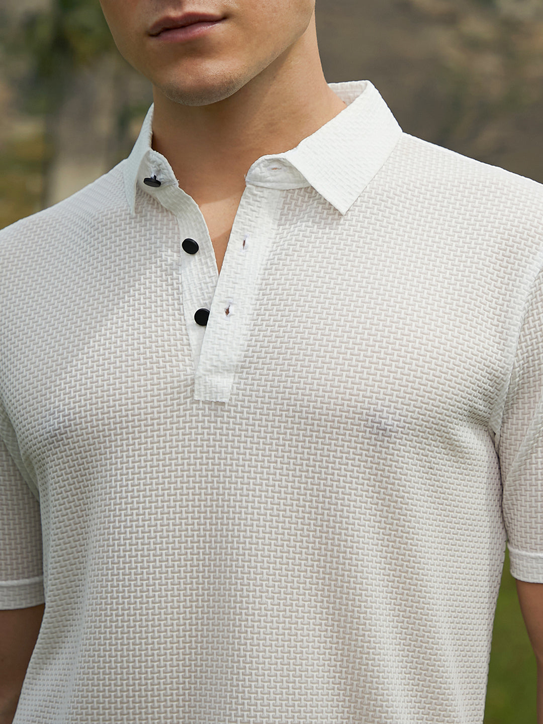 Warp-Tactile Polo T-Shirt