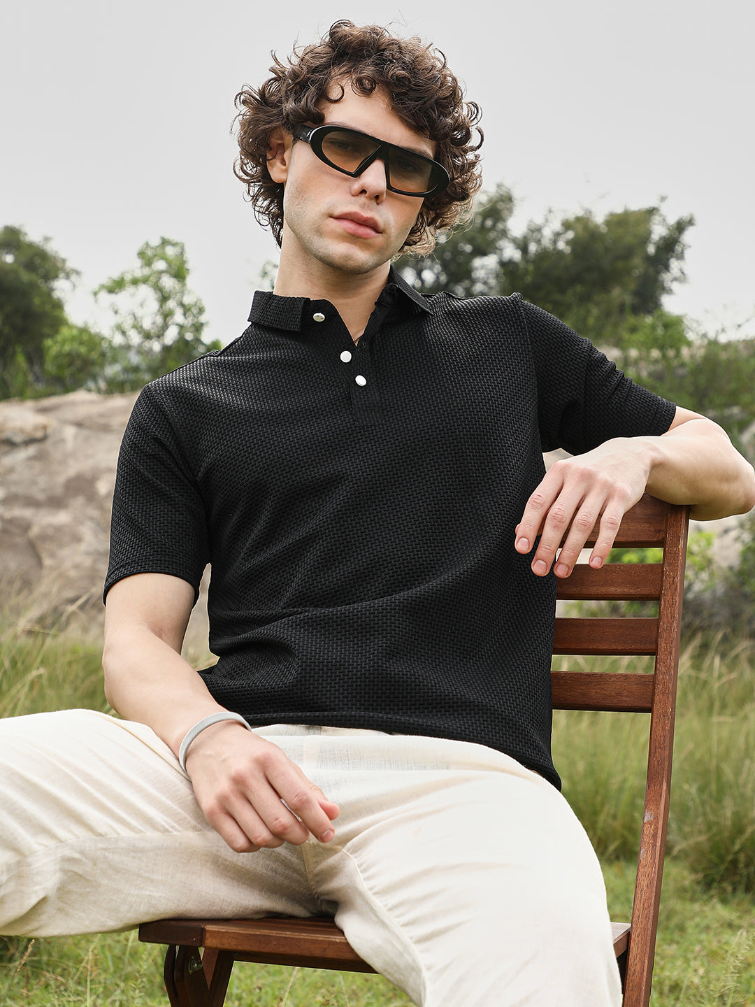 Warp-Tactile Polo T-Shirt