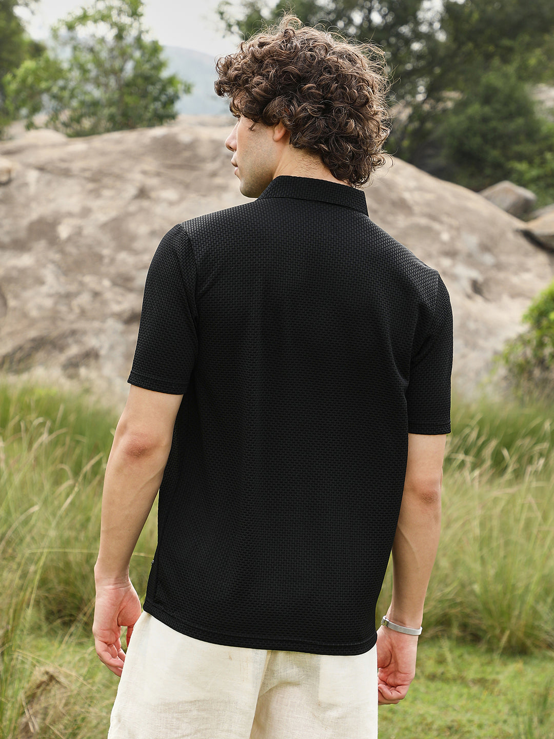 Warp-Tactile Polo T-Shirt