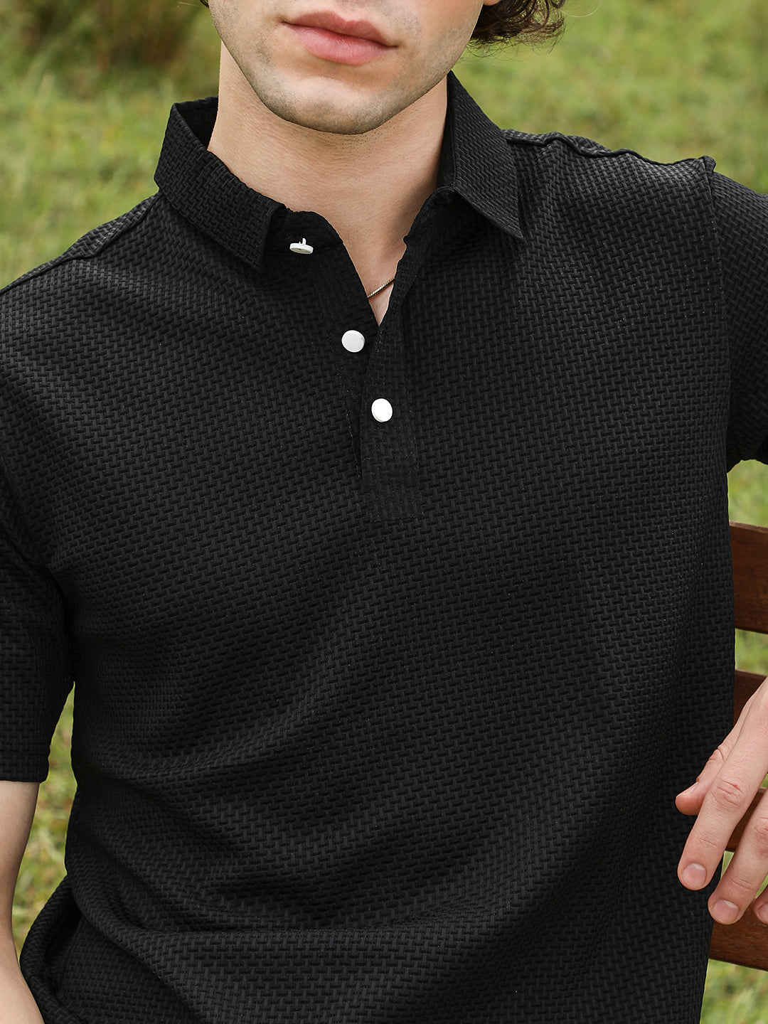 Warp-Tactile Polo T-Shirt