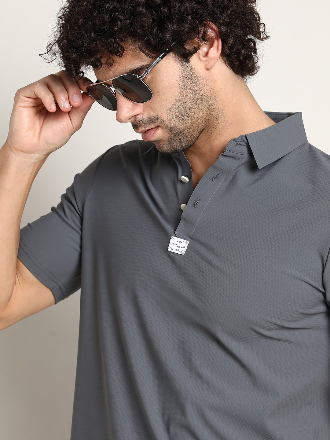Seamless Waffle Polo T-Shirt