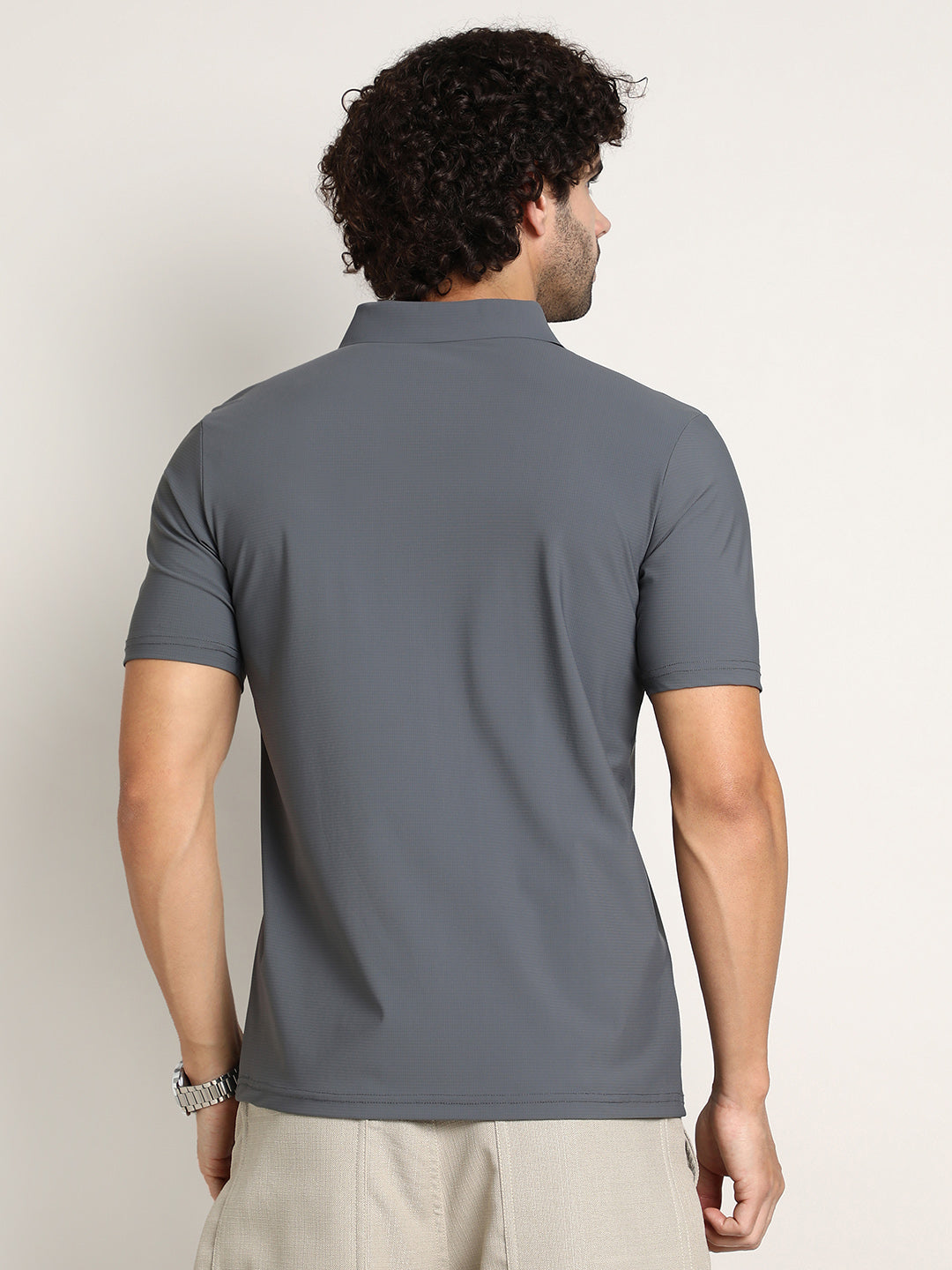 Seamless Waffle Polo T-Shirt