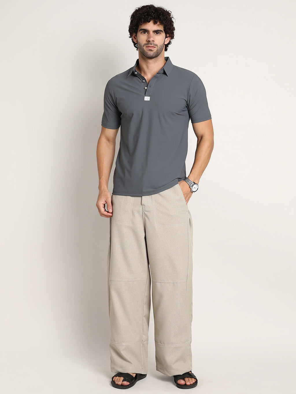 Seamless Waffle Polo T-Shirt