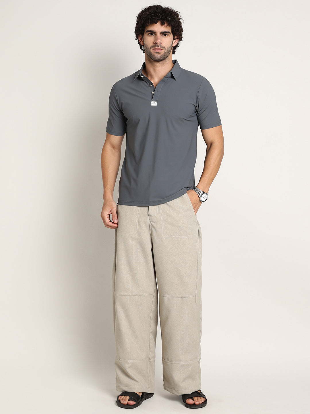 Seamless Waffle Polo T-Shirt