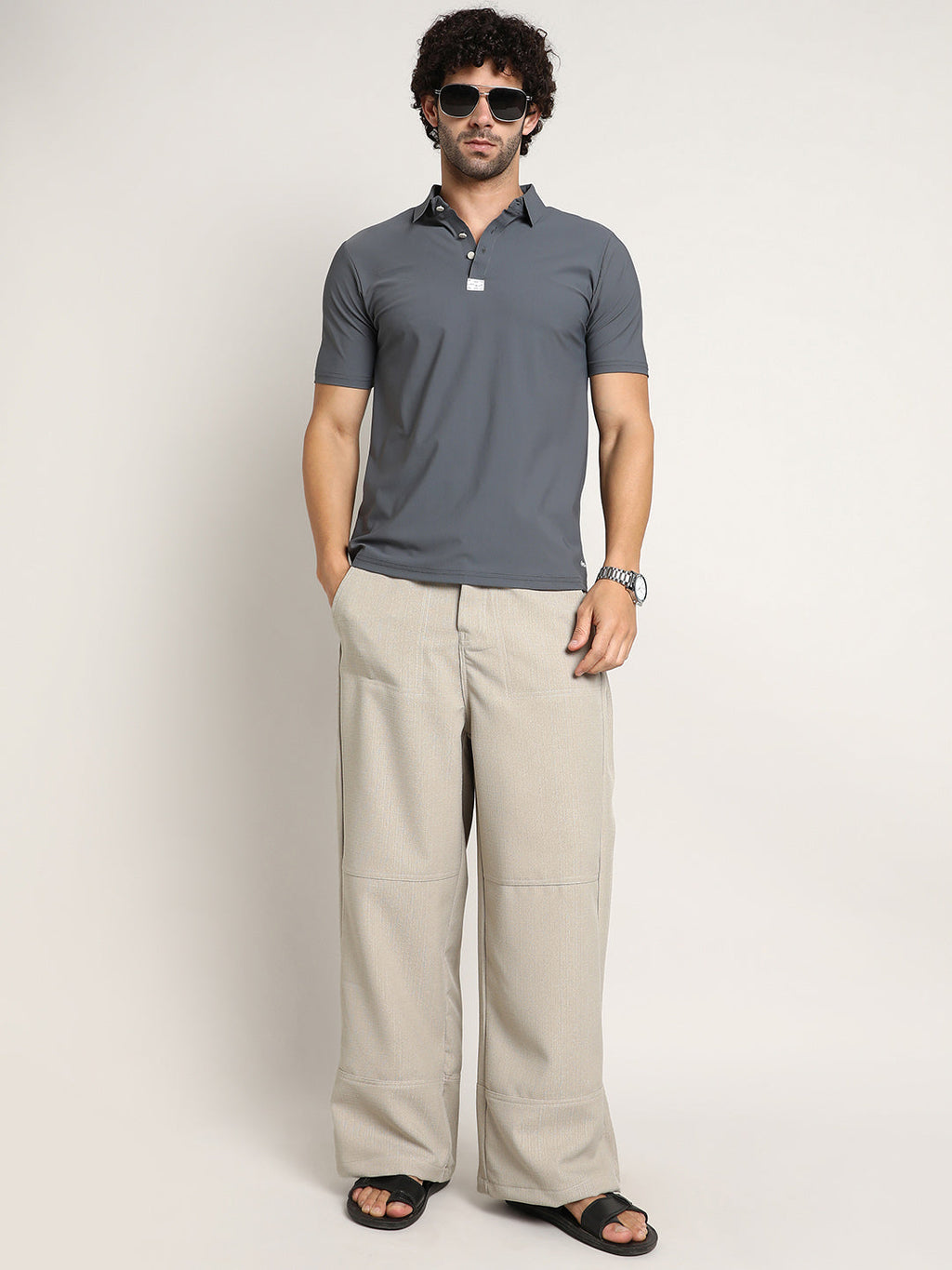 Seamless Waffle Polo T-Shirt