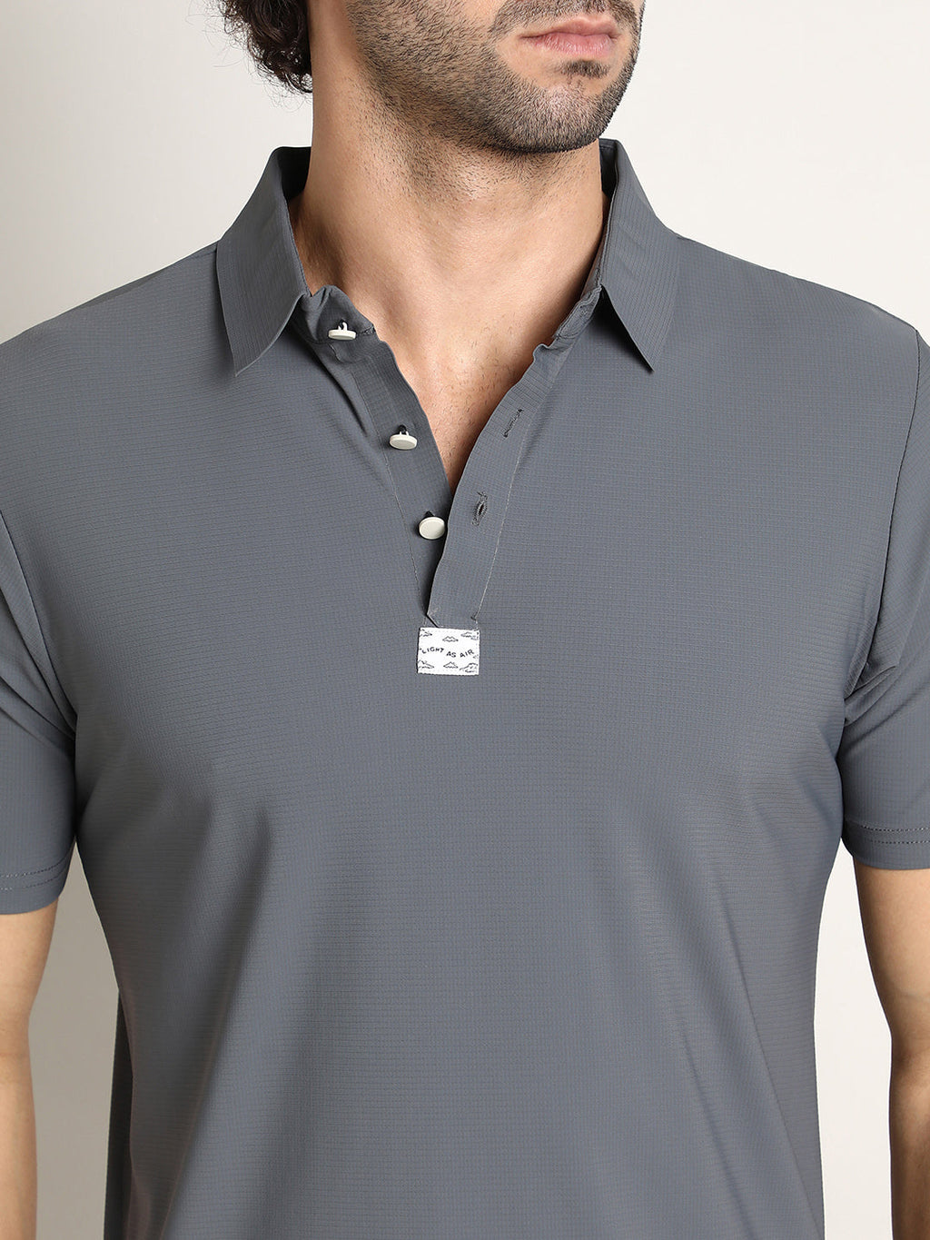 Seamless Waffle Polo T-Shirt