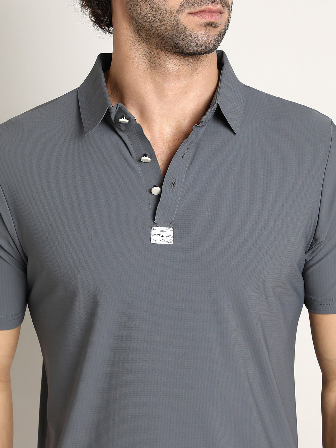 Seamless Waffle Polo T-Shirt