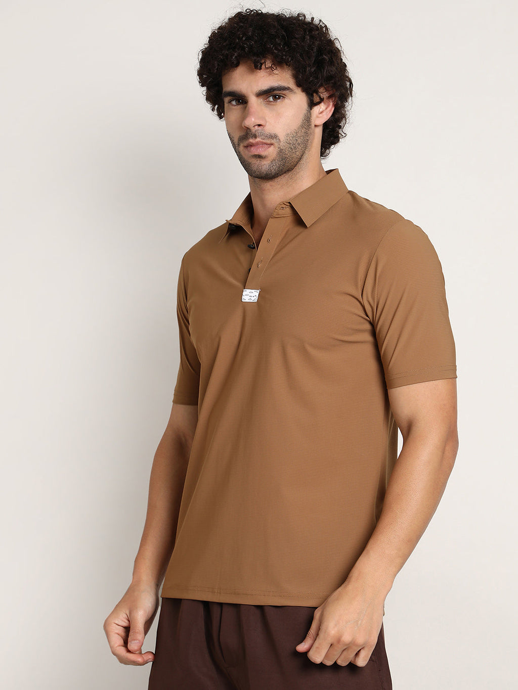 Seamless Waffle Polo T-Shirt