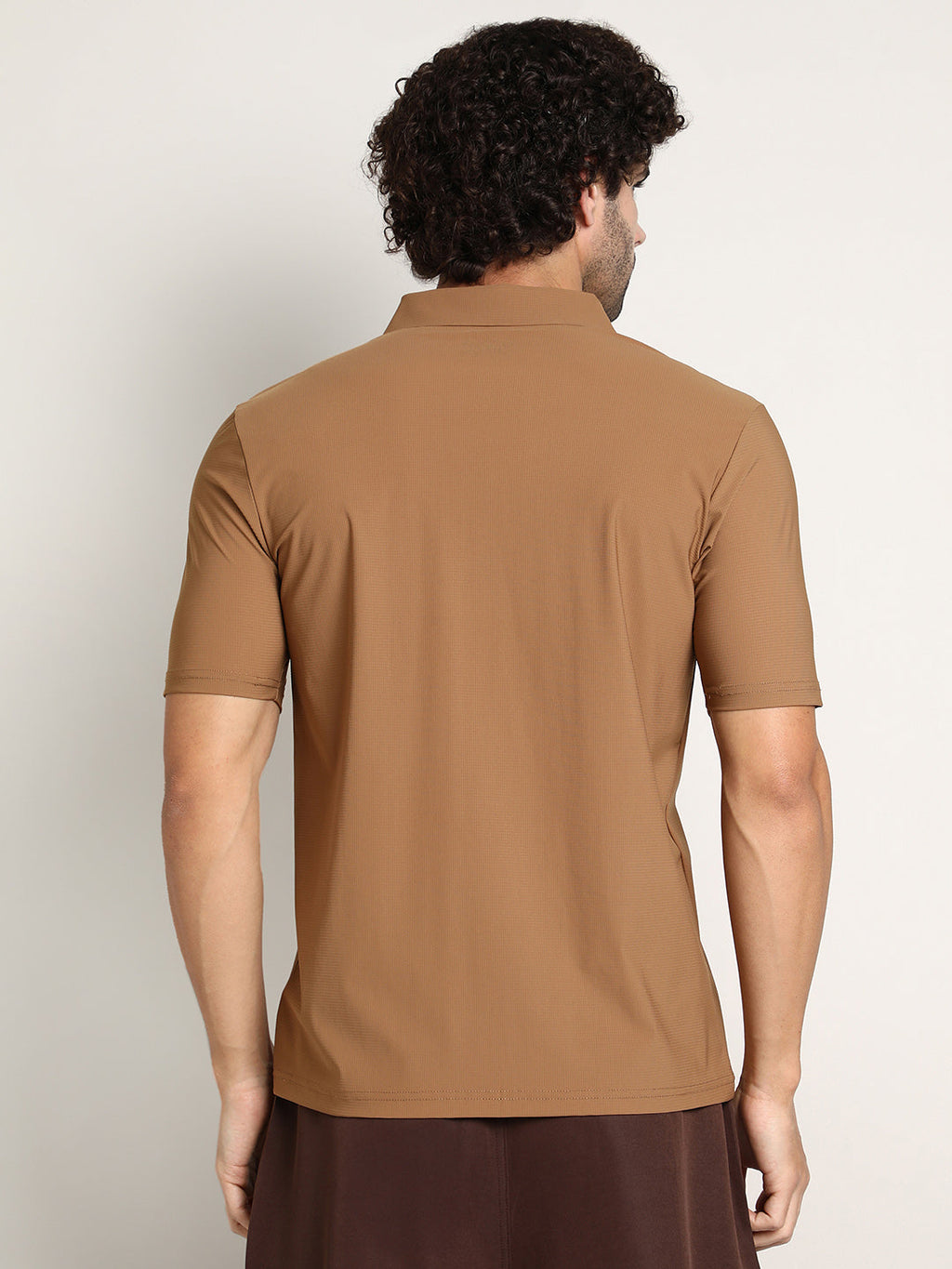 Seamless Waffle Polo T-Shirt
