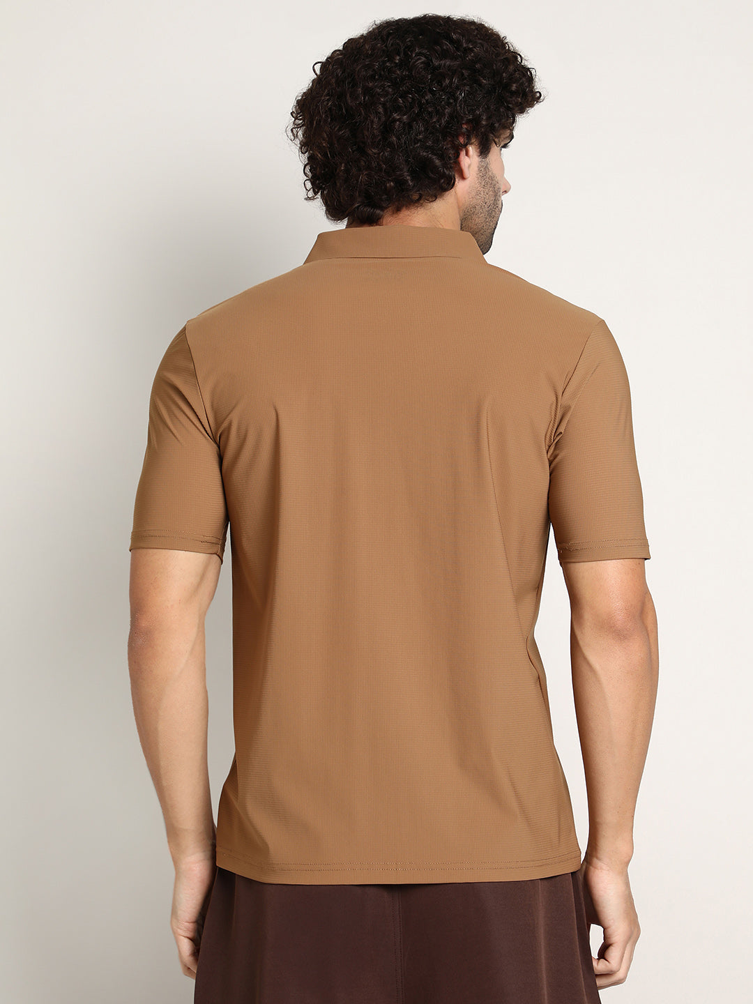 Seamless Waffle Polo T-Shirt