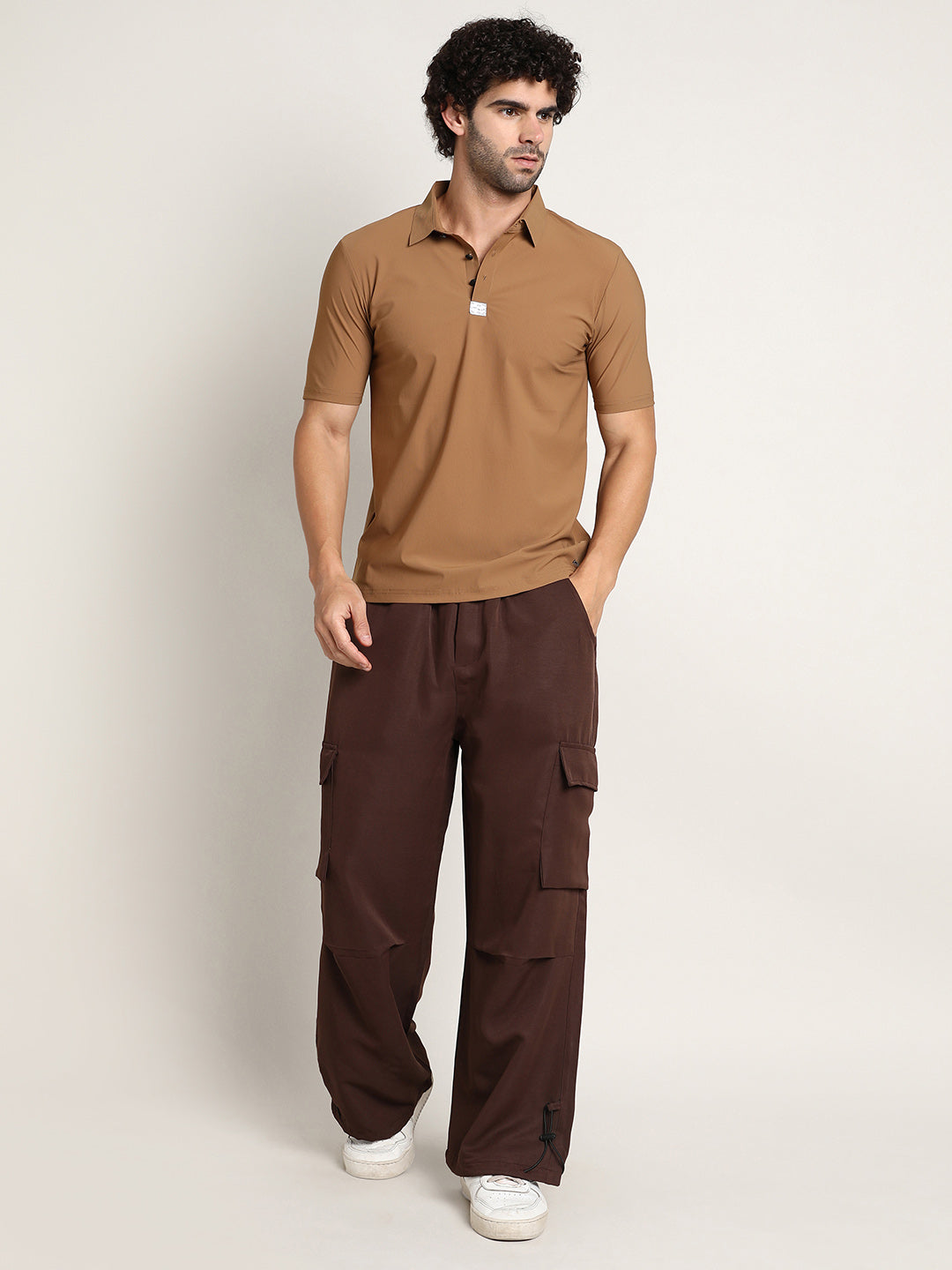 Seamless Waffle Polo T-Shirt