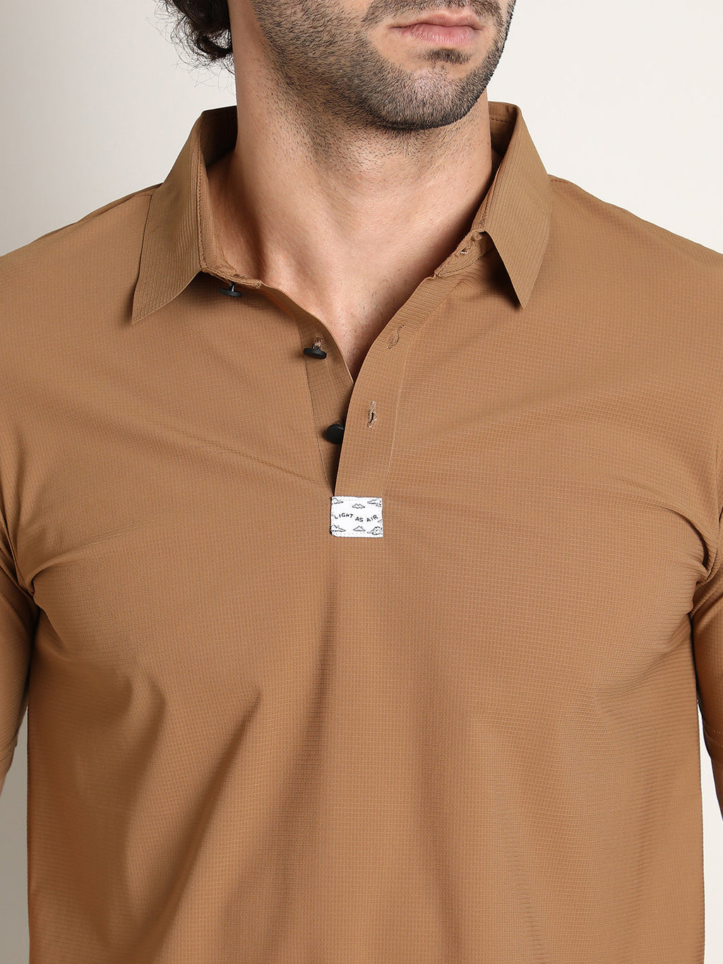 Seamless Waffle Polo T-Shirt