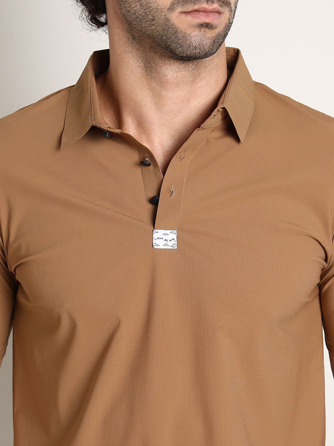 Seamless Waffle Polo T-Shirt