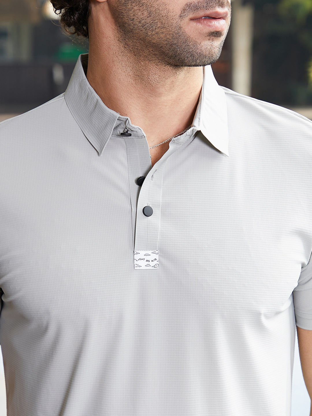 Seamless Waffle Polo T-Shirt
