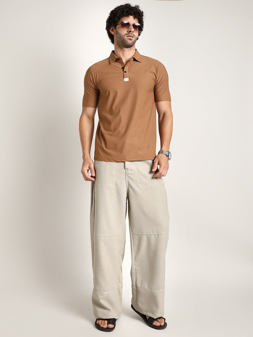 Seamless Waffle Polo T-Shirt