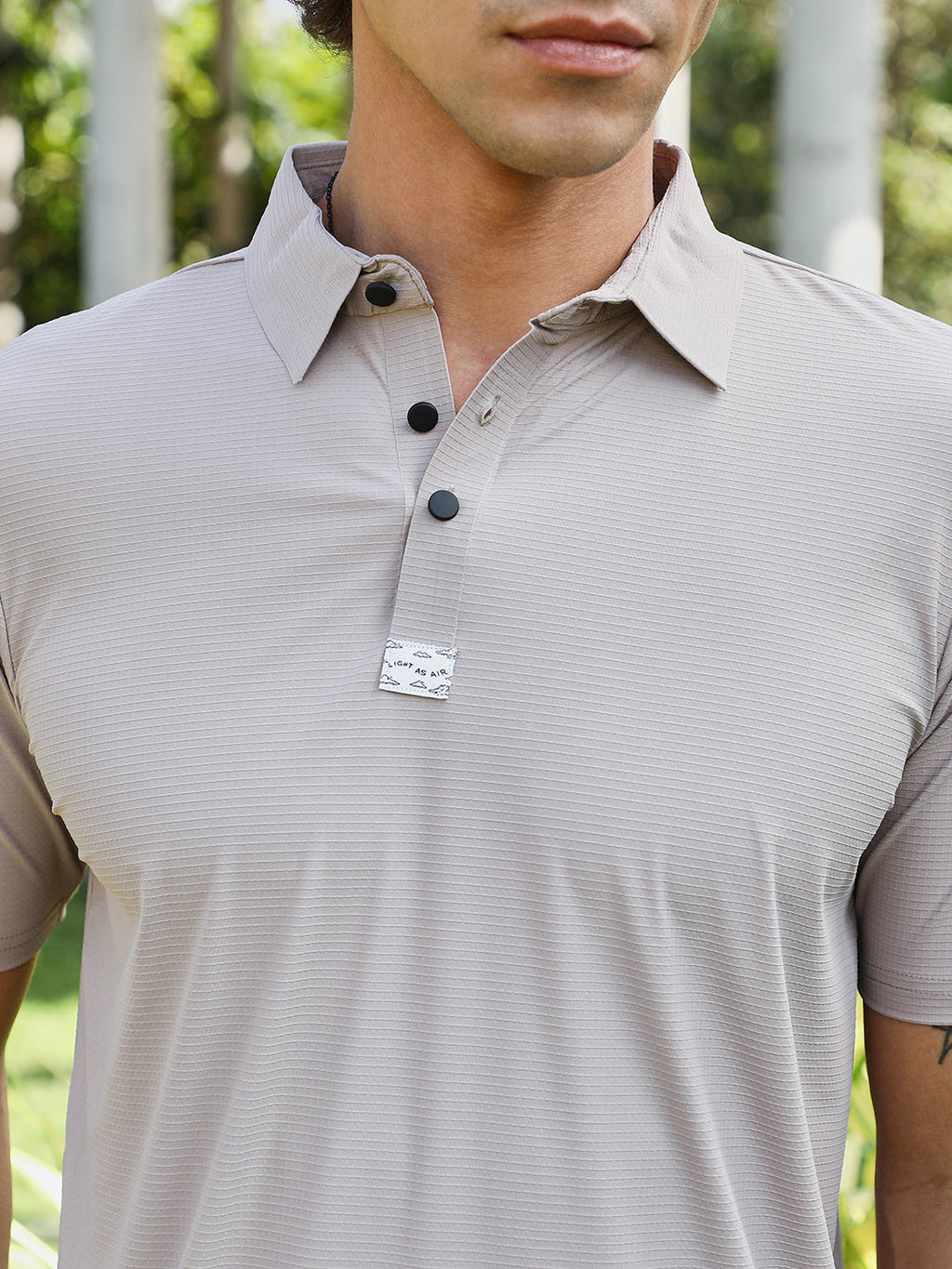 Seamless Waffle Polo T-Shirt