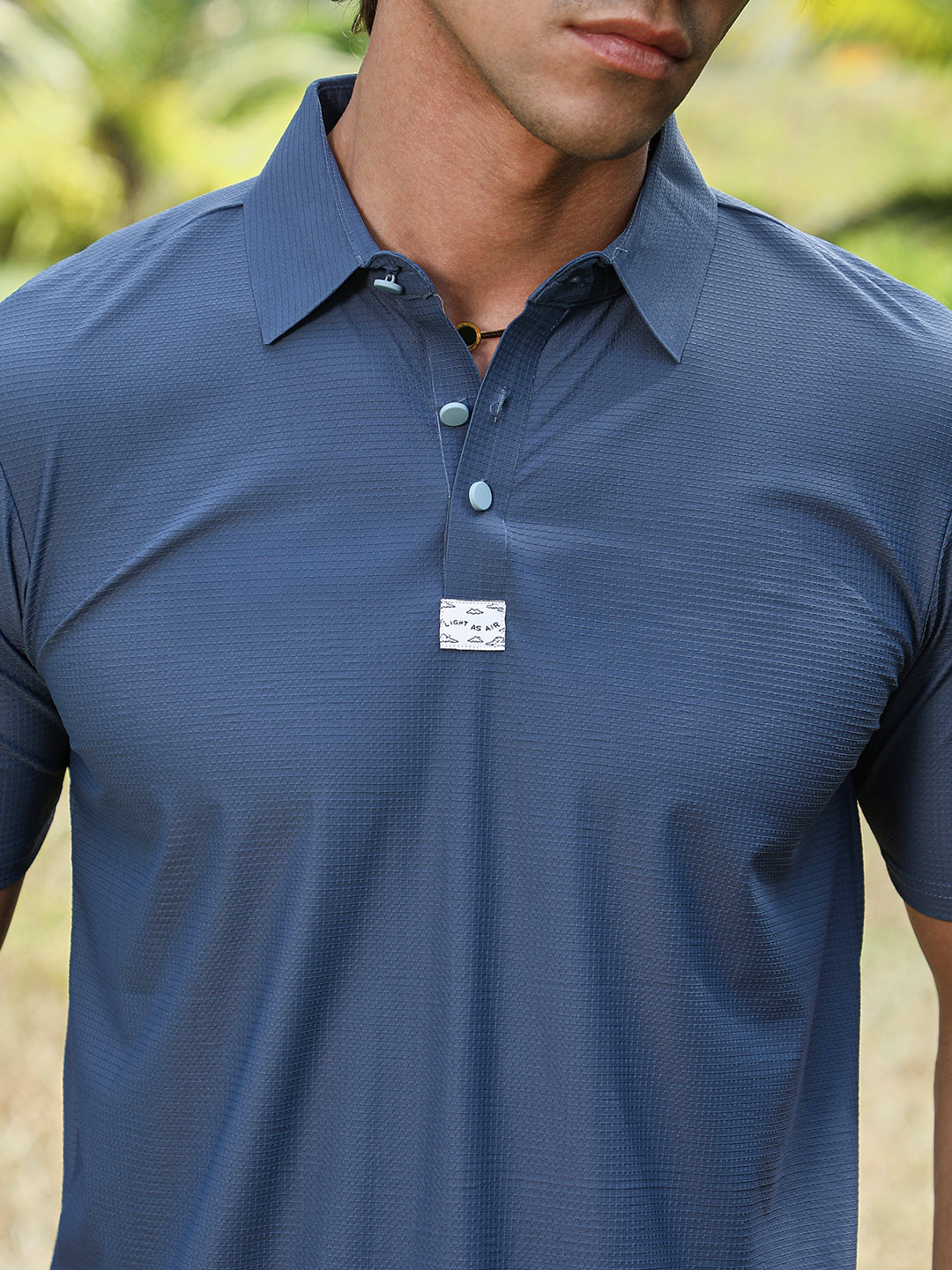 Seamless Waffle Polo T-Shirt