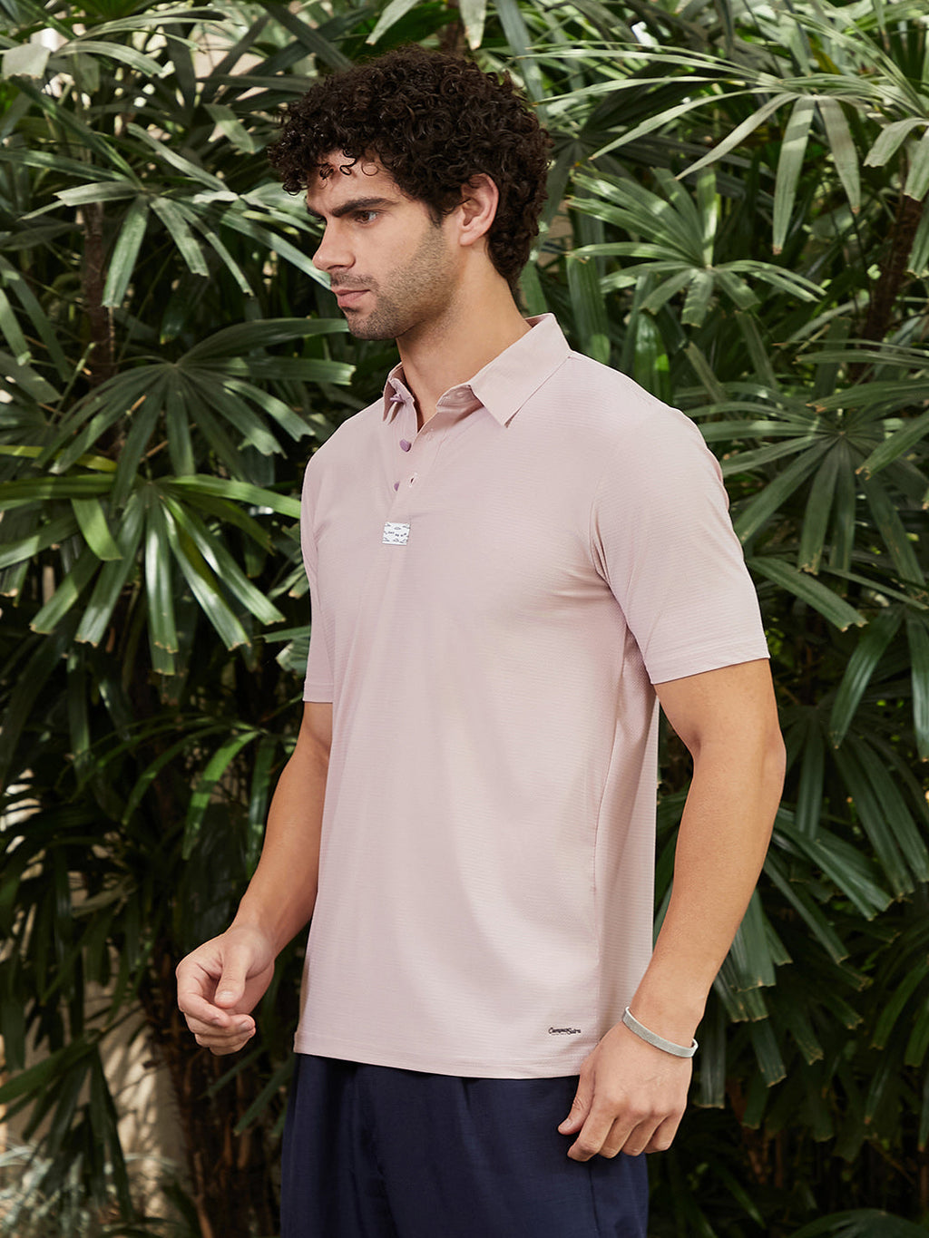 Seamless Waffle Polo T-Shirt
