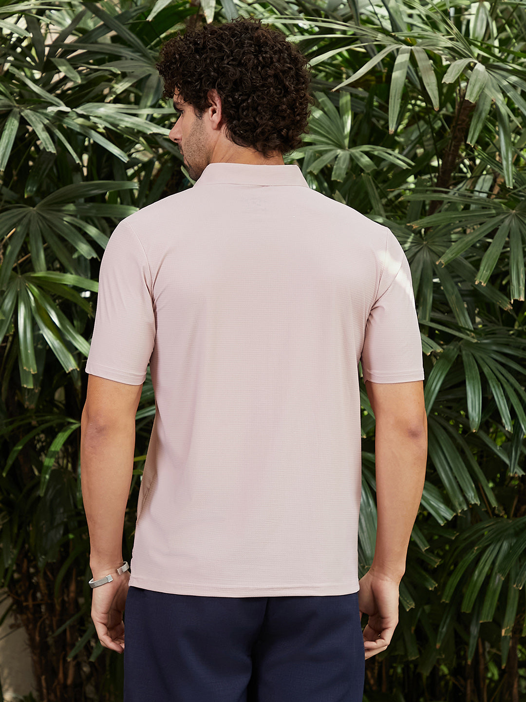 Seamless Waffle Polo T-Shirt