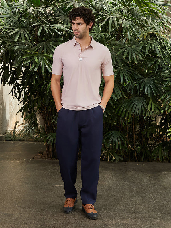 Seamless Waffle Polo T-Shirt