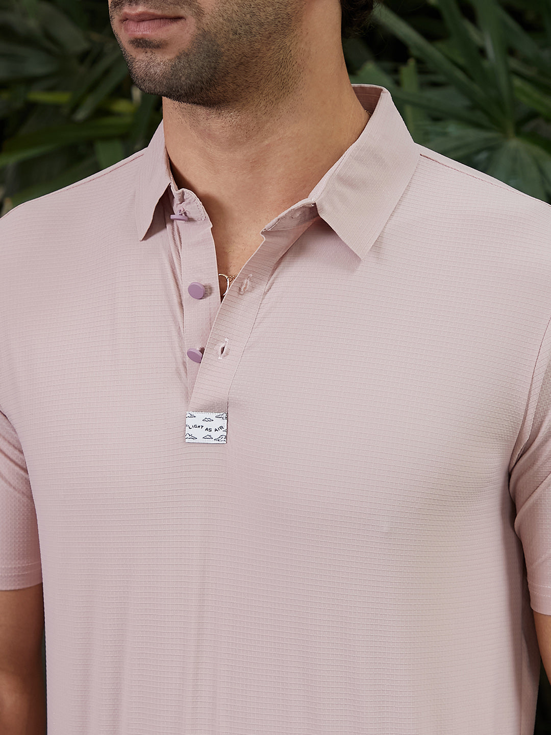 Seamless Waffle Polo T-Shirt