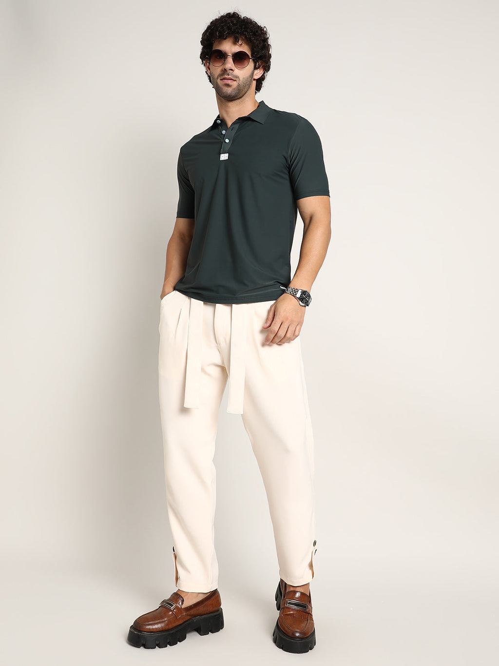 Seamless Solid Polo T-Shirt