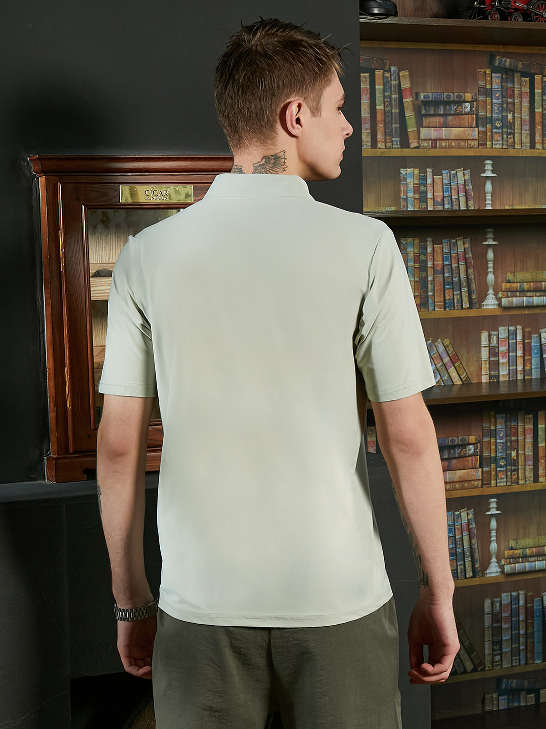 Seamless Solid Polo T-Shirt