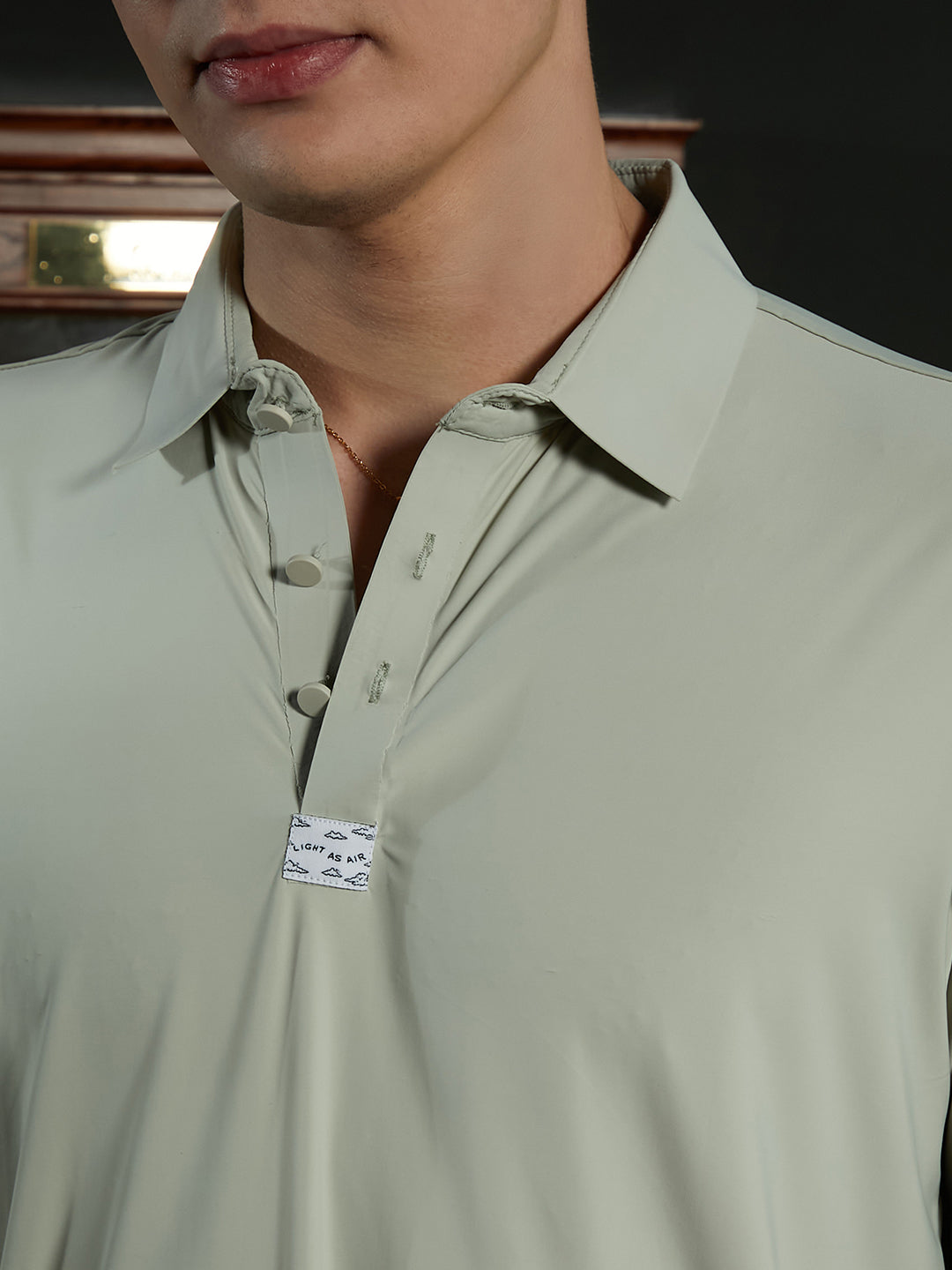 Seamless Solid Polo T-Shirt