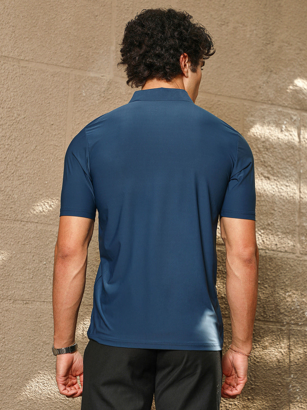 Seamless Solid Polo T-Shirt